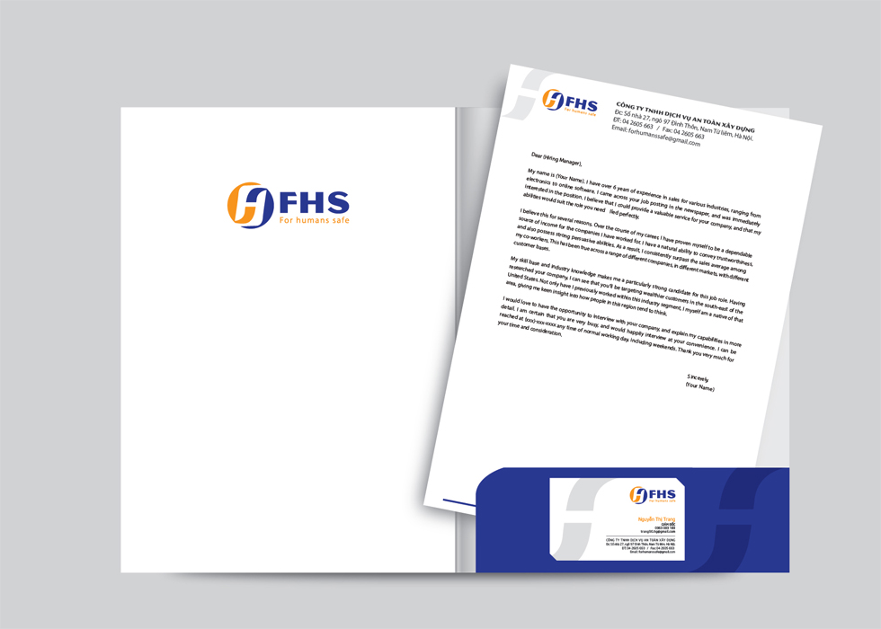 Thiết kế logo và hệ thống nhận diện thương hiệu dịch vụ bảo hộ lao động FHS tại Hà Nội
